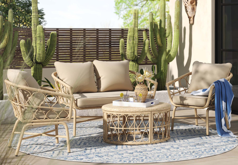 Patio dining set discount wayfair